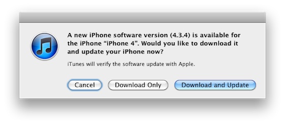 Apple, güvenlik açığını kapatan iOS 4.3.4'ü yayınladı