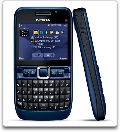 e63 nokia blue