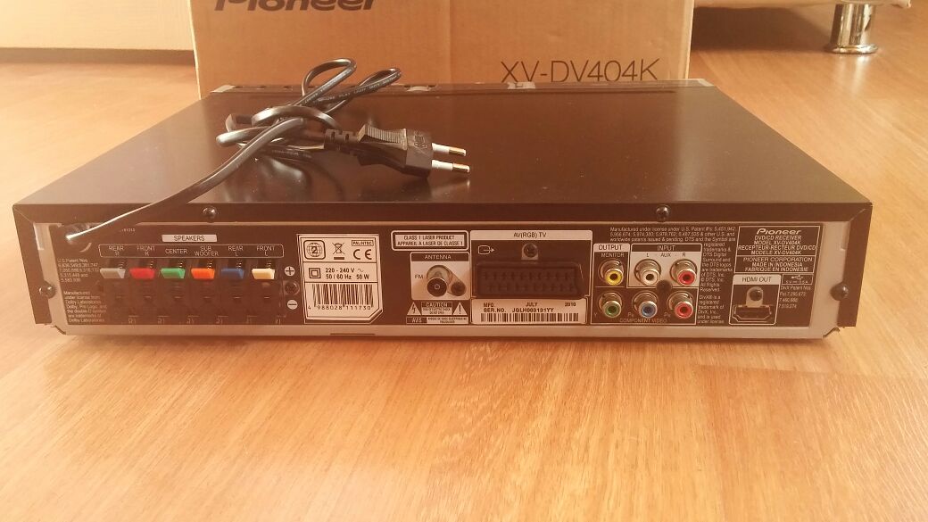 Pioneer xv-dv565 5.1ch ステレオスピーカー ウーハー