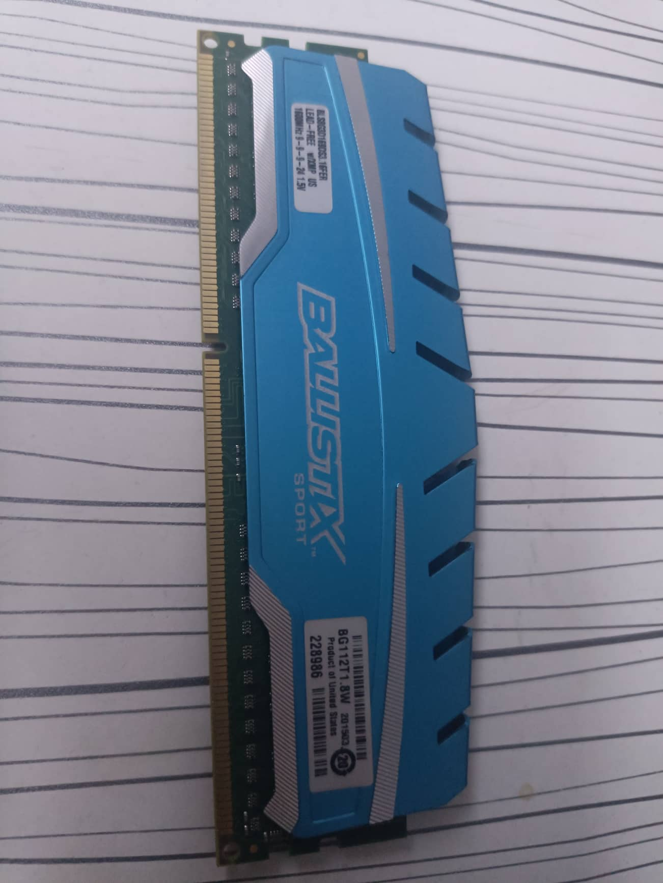 Crucial Ballistix Sport XT 8GB 1600MHz DDR3 Ram DonanımHaber Forum