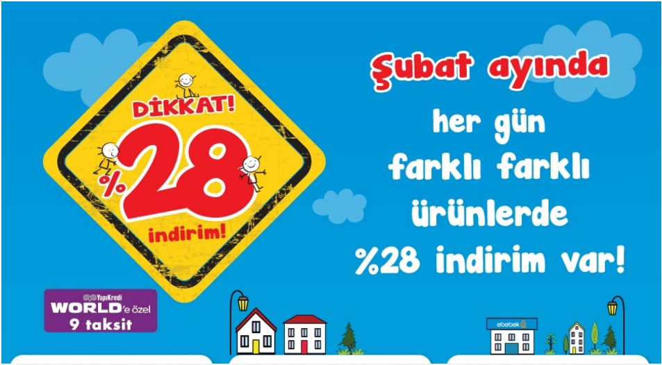 ebebek Şubat indirimleri 28e varan » Sayfa 1 2