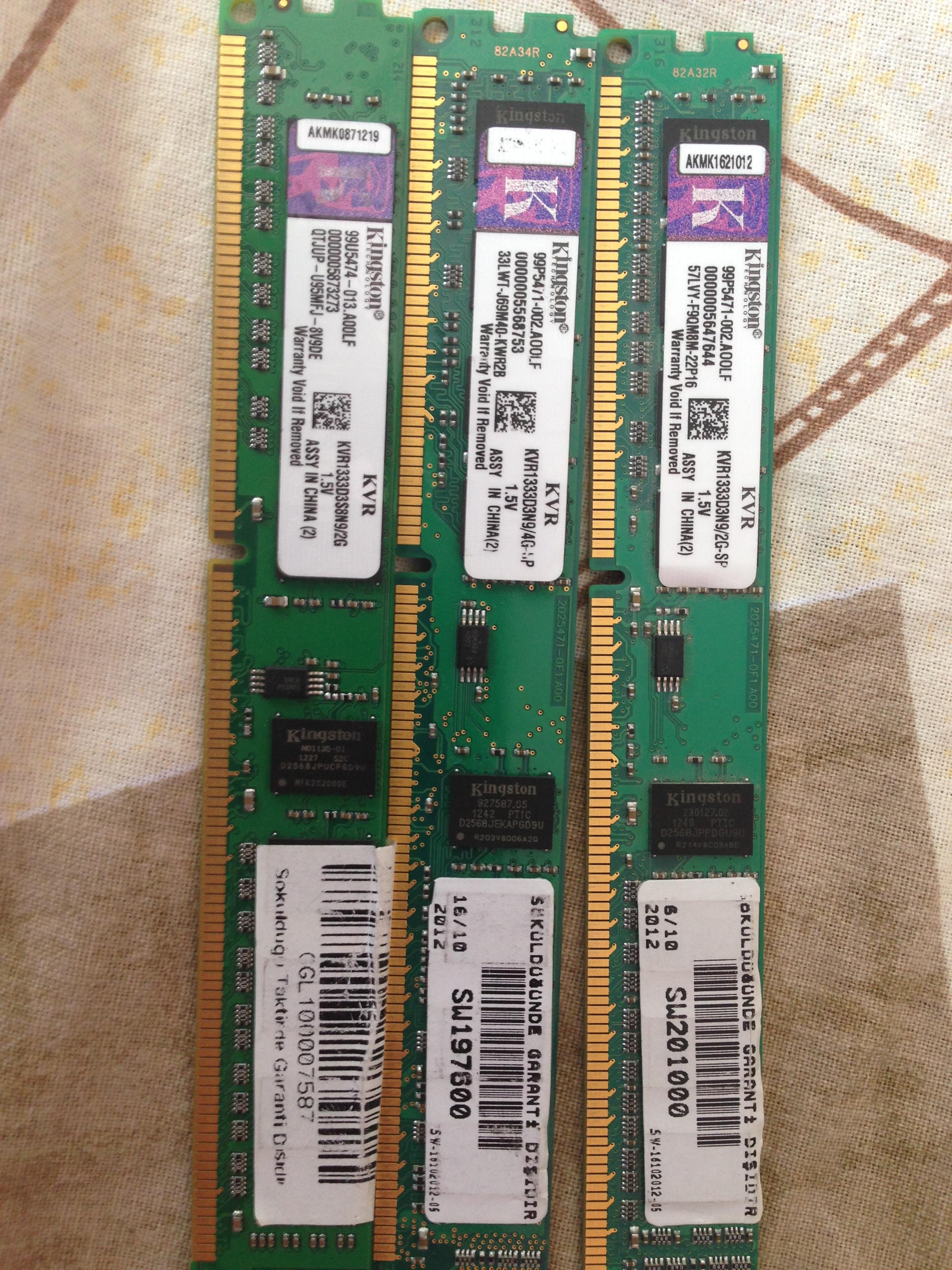 Kingston KVR 1333 Mhz DDR3 2gb Sayfa 1 1