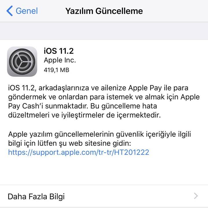 iphone yazılım güncelleme mobil veri ile