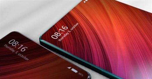   Xiaomi Mi MIX 3 displayed during work: Fully shielded design output 