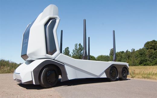   Driverless Truck Developed for Logging 