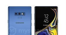   Samsung Galaxy Note 9 This Time Against Mercan Bluish Color 