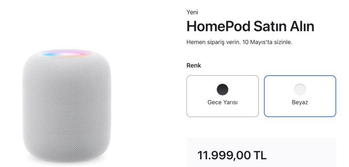 homepod 2 türkiye fiyatı