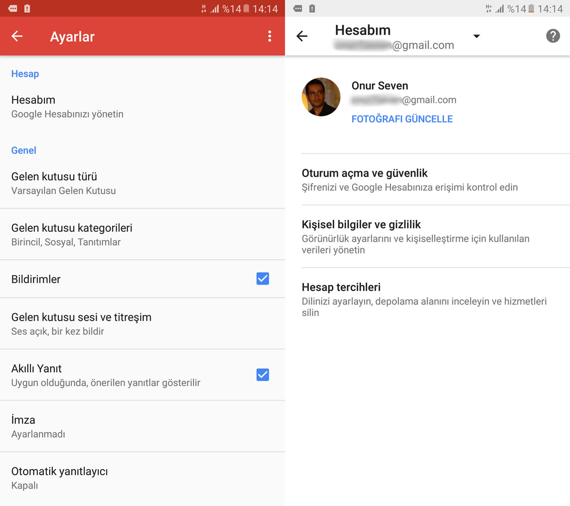 gmail in android uygulamasina sifre degistirme ozelligi geldi teknoloji haberleri dh