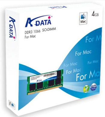 A-Data'dan Mac kullanıcıları için 4GB kapasiteli DDR3 SO-DIMM bellek modülleri