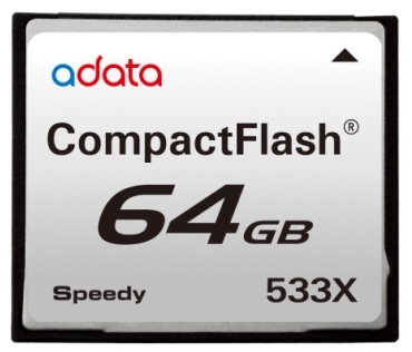 A-Data 64GB kapasiteli CompactFlash bellek kartını duyurdu