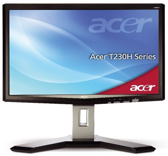 Acer 23-inç boyutundaki çoklu dokunmatik LCD monitörünü duyurdu
