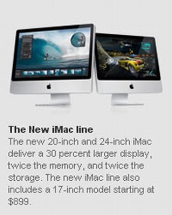 Apple, 899$ seviyesinde 17' iMac kullanıma sunuyor