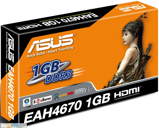 Asus 1GB GDDR3 bellekli Radeon HD 4670 modelini gösterdi