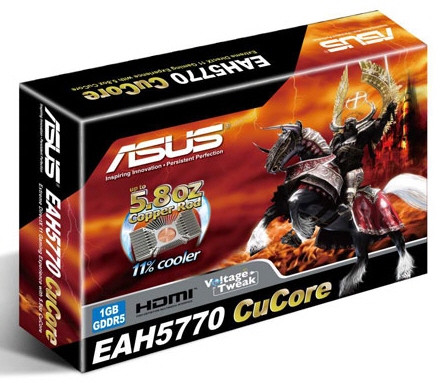 Asus özel tasarımlı Radeon HD 5770 CuCore modelini tanıttı
