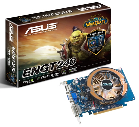 Asus GeForce GT 240 ve GeForce GTS 250 ile birlikte World of Warcraft veriyor