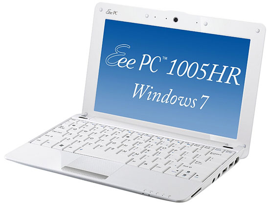 Asus'dan Windows 7'li iki yeni netbook: Eee PC 1005HR ve 1005HE