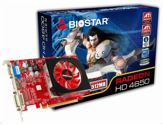 Biostar'dan HTPC'ler için Radeon HD 4650 temelli yeni ekran kartı