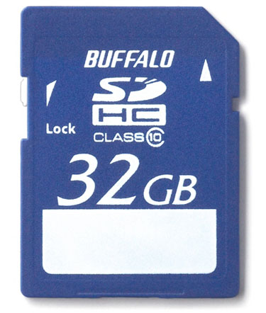 Buffalo Class 10 performans derecelendirmeli SDHC bellek kartlarını duyurdu