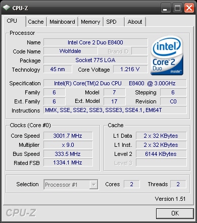 CPU-Z'nin 1.51 sürüm numaralı yeni versiyonu yayımlandı