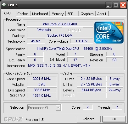 CPU-Z uygulamasının 1.54 sürümü numaralı yeni versiyonu çıktı