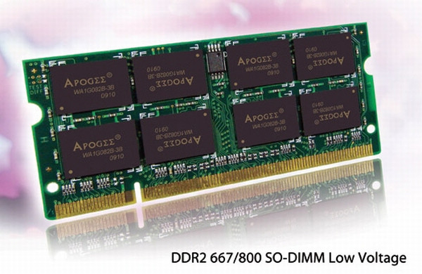 Walton Chaintech, Apogee serisi DDR2 SO-DIMM belleklerini duyurdu