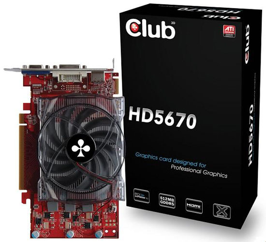 Club3D, Radeon HD 5670 temelli yeni ekran kartlarını duyurdu