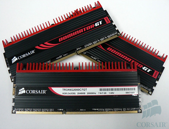 Corsair'den 2GHz'de çalışan Dominator GT serisi DDR3 bellek kiti