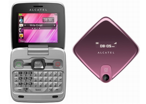 Alcatel'den kapaklı ve QWERTY klavyeli cep telefonu; OT-808