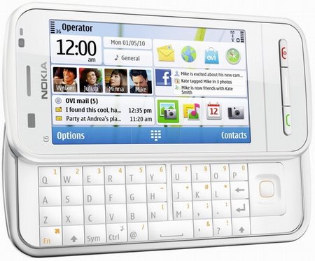 Dokunmatik ekranlı ve QWERTY klavyeli Nokia C6 internette göründü