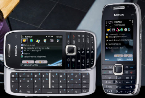 Nokia'nın QWERTY klavyeli ikinci telefonu da kendisini gösterdi; E75
