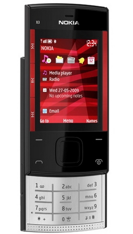 Nokia'dan X serisi cep telefonları; X3 ve X6