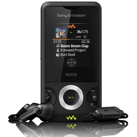 Sony Ericsson, kızaklı Walkman telefonu W205'i tanıttı