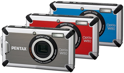 Pentax'dan suya, darbelere ve soğuğa dayanıklı kamera; Optio W80