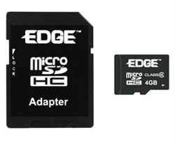 EDGE'den 16 GB kapasiteli microSDHC bellek kartı