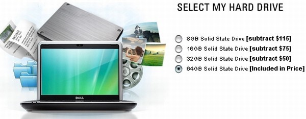 Dell netbook modeli Mini 9'a 64GB SSD seçeneği ekledi