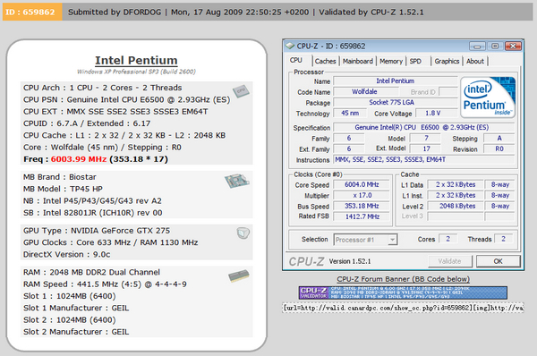 Intel'in çift çekirdekli Pentium E6500K işlemcisi 6GHz'e çıkartıldı