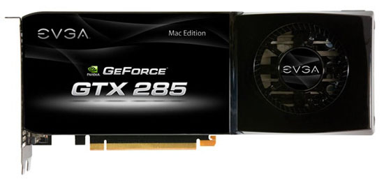 EVGA, GeForce GTX 285 Mac Edition modelini kullanıma sundu
