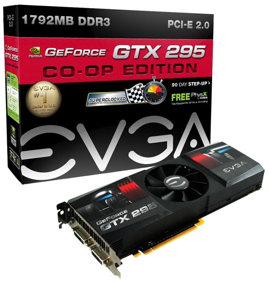 EVGA fabrika çıkışı hız aşırtmalı iki yeni GeForce GTX 295 modeli daha hazırladı