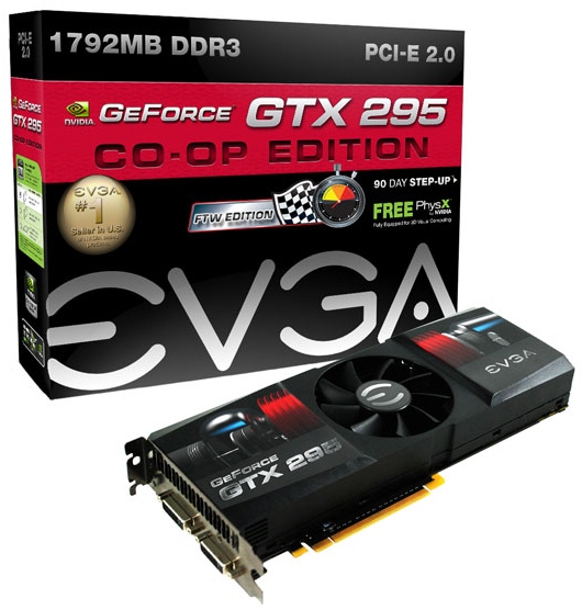 EVGA fabrika çıkışı hız aşırtmalı iki yeni GeForce GTX 295 modeli daha hazırladı