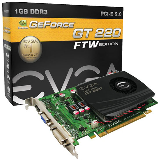 EVGA GeForce GT220 ve GeForce G210 tabanlı altı yeni ekran kartı hazırladı