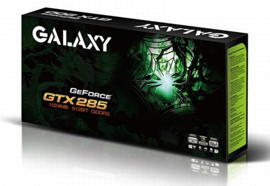 Galaxy özel tasarımlı GeForce GTX 285 modelini gösterdi