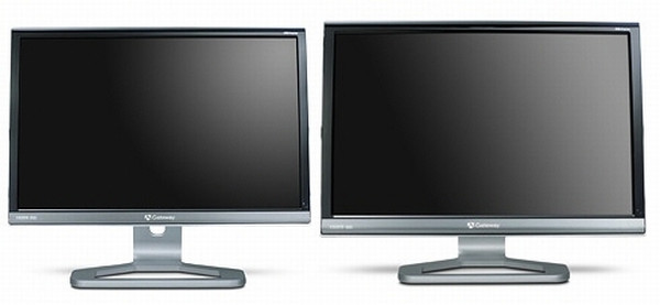 Gateway geniş ekran iki yeni LCD monitörünü kullanıma sunuyor