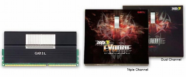 GeIL, Evo One serisi çift ve üç kanal DDR3 bellek kitlerini duyurdu