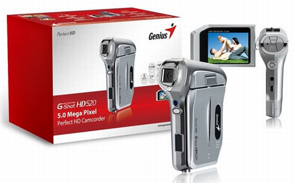 Genius'dan HD Video kaydı yapabilen ekonomik kamera; G-Shot HD520