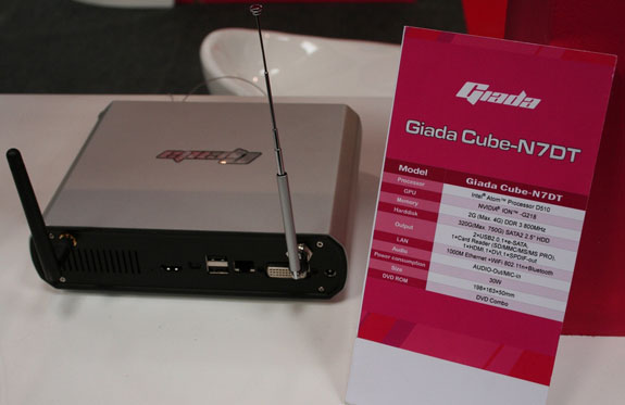 CeBIT 2010: Giada, Nvidia ION 2 tabanlı nettop sistemlerini tanıttı
