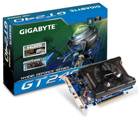Gigabyte GeForce GT240 tabanlı iki yeni ekran kartı hazırladı