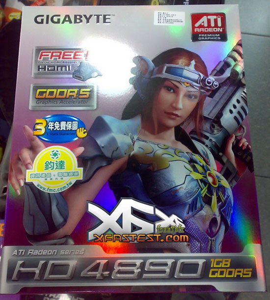 Gigabyte'ın Radeon HD 4890 modeli gün ışığına çıktı