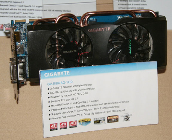 Gigabyte'dan 1GHz'de çalışan Radeon HD 5870