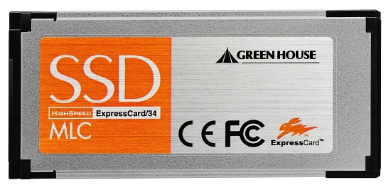 Green House'dan dizüstü bilgisayarlar için ExpressCard uyumlu yeni SSD sürücüler