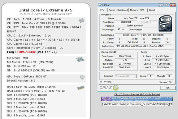 Core i7 975 Extreme Edition hız aşırtma konusunda iddialı geliyor